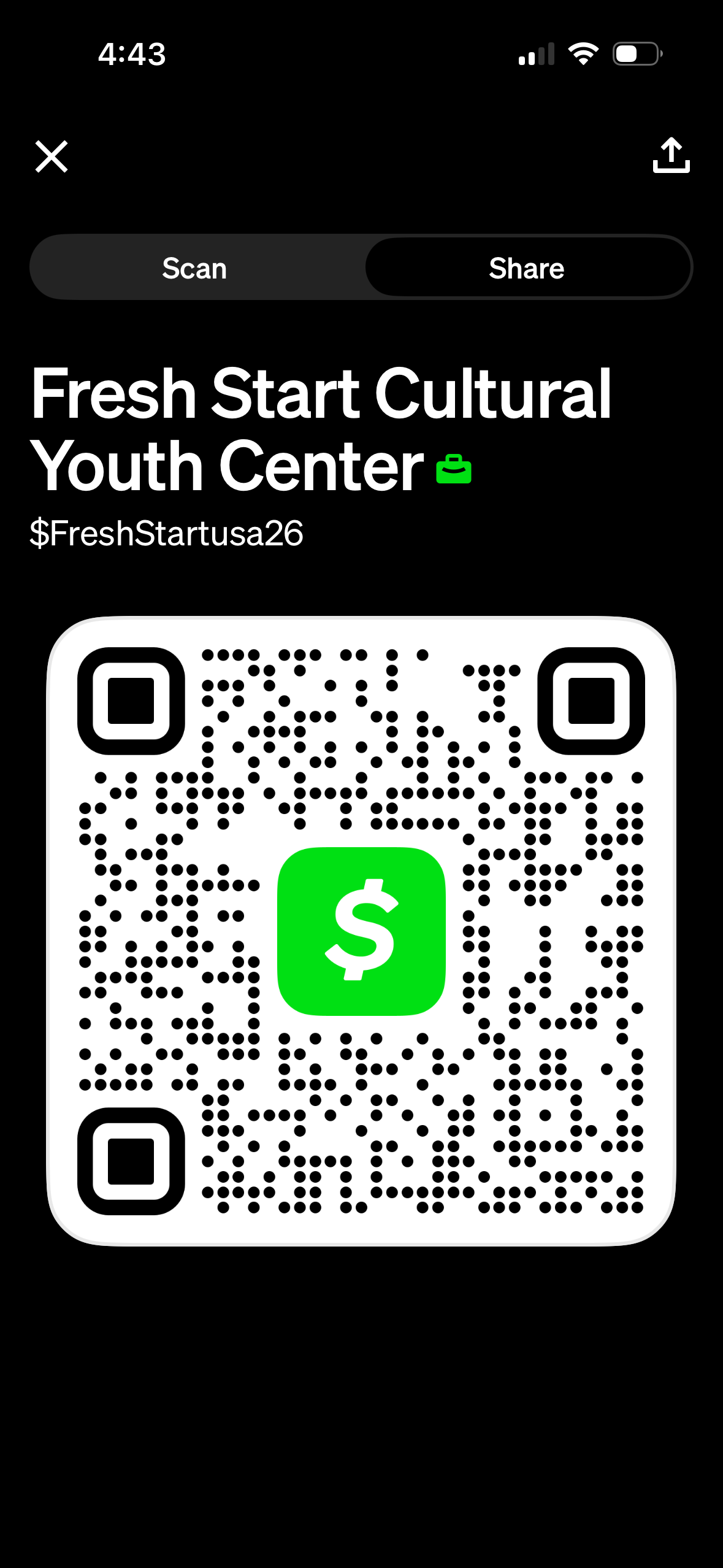 Cash App QR Code